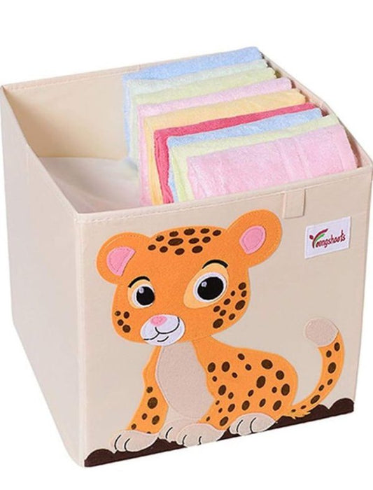 Kids Cube Box | Kids Storage Box | Kids Basket | Fold-able Kids Basket | Kids Cube Box | Cartoon Storage Box ( Random Character )