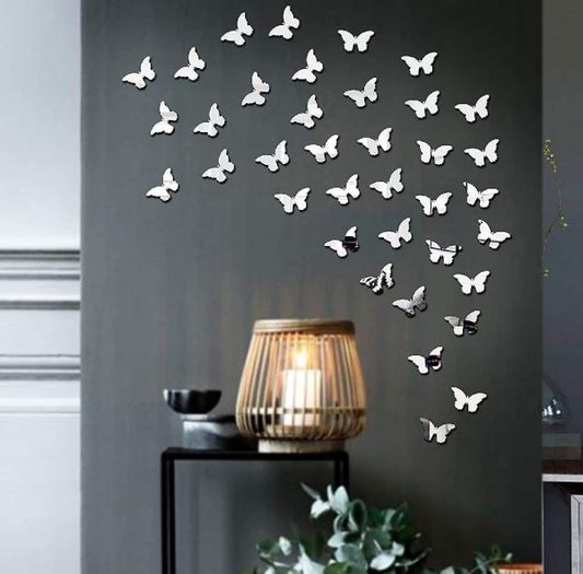 (pack Of 30) 3d Acrylic Butterfly Wall Decoration Items For Home, Bedrooms Inspire Kids And Look Decent