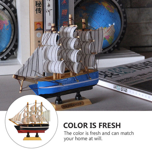 Wooden Sailing Boats Ship Model | Handcrafted Boat Home Decoration